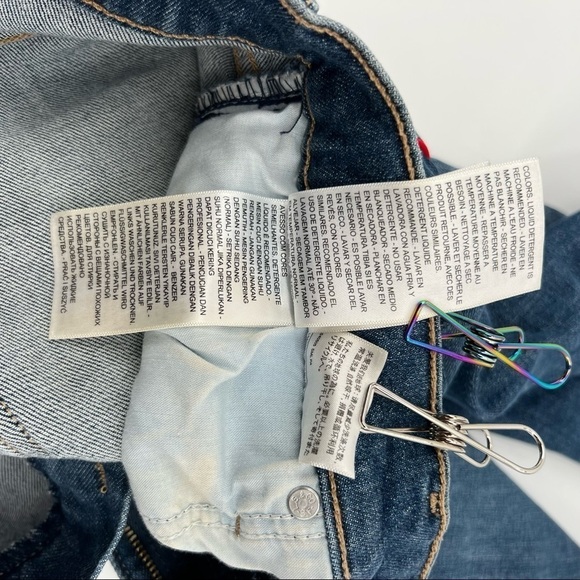 Levi’s Mile High Cropped Wide Leg Jeans Size 30 Women's - Picture 7 of 9